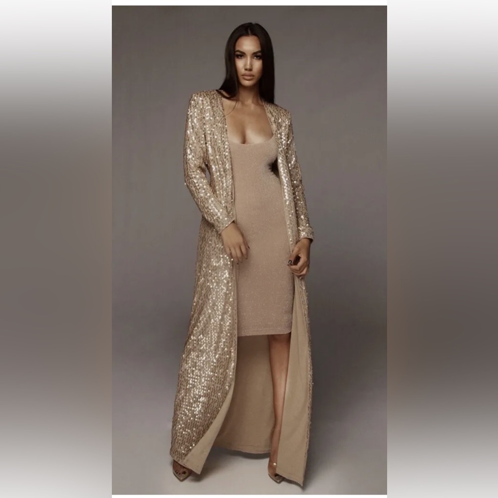 JLuxLabel Sequin Holiday Wrap Dress
